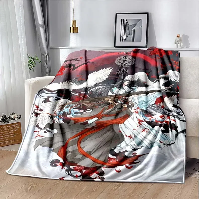 Anime Grandmaster of Demonic Cultivation Flannel Warm Soft Throw Blanket Mo Dao Zu Shi Sofa Blanket Picnic Blanket Girls Gift