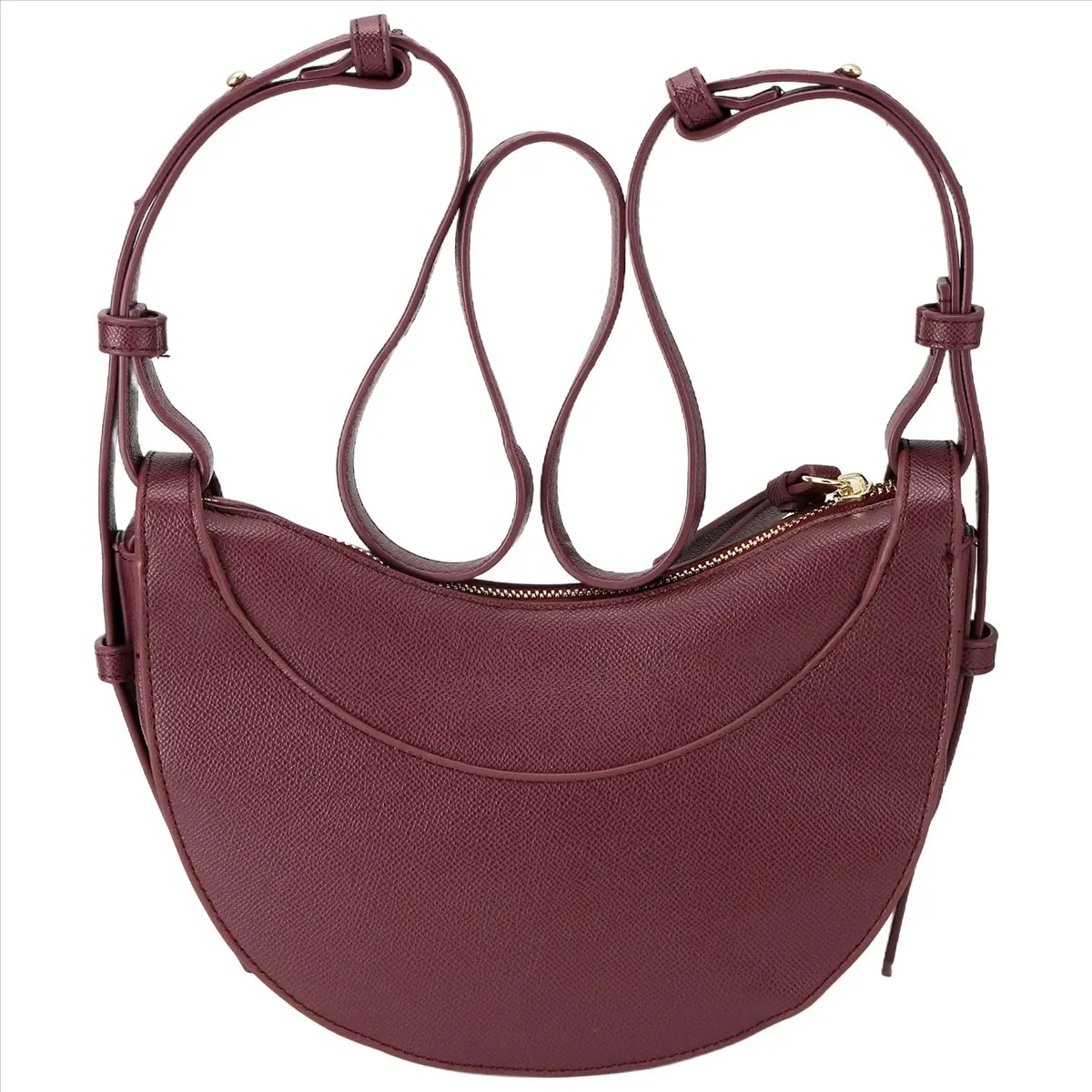 

*A91P Универсальная повседневная сумка в форме полумесяца, седельная сумка, модная сумка на плечо, большая вместительная сумка-мессенджер, винно-красный цвет