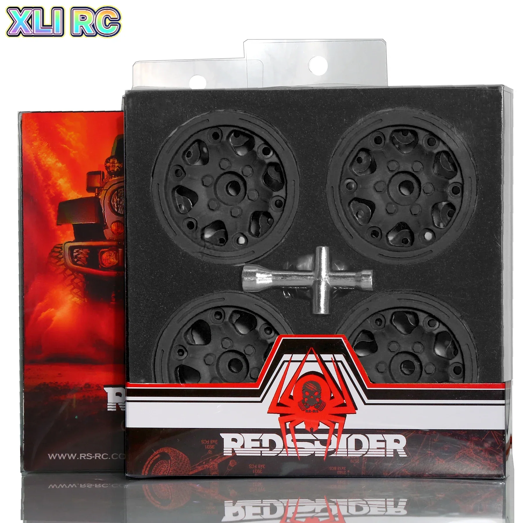 Nylon Beadlock Wheel Hub 2.2 Inch Universal Wheel Rims for 1/10 RC Rock Crawler Axial SCX10 RR10 Wraith TRX4 TRX6 Upgrade Parts