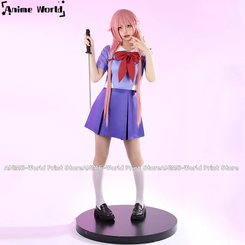 Future Diary Mirai Nikki Yuno Gasai School Uniform Cosplay Costume