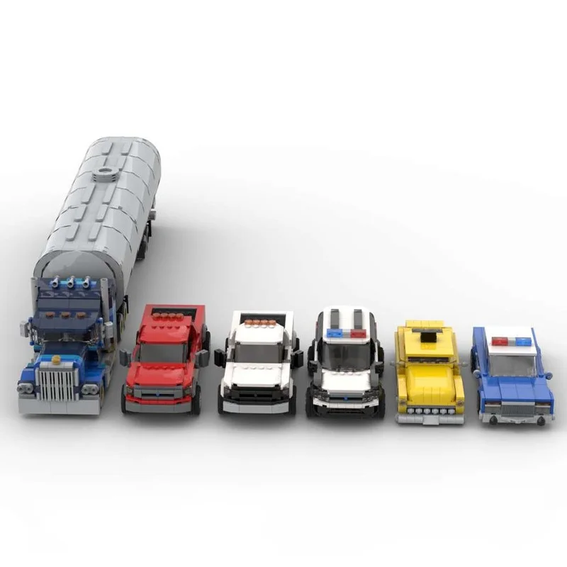 2784 قطعة MOC خدمة مركبة حزمة 3 مجموعة ستة مدينة لعبة مجسمة اللبنات هدية الكريسماس العمارة تجميع DIY فكرة عيد ميلاد