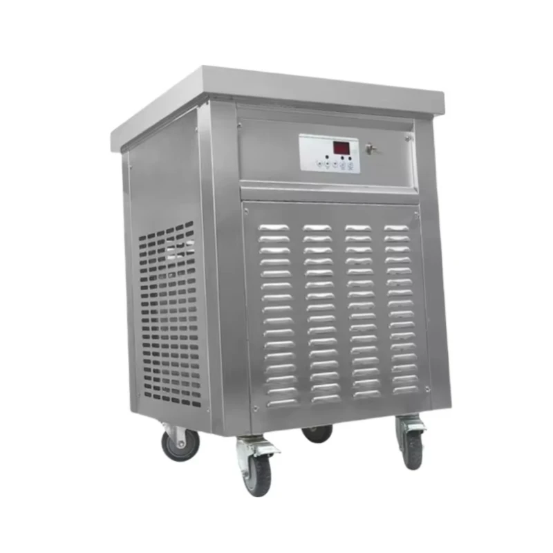 

Single Flat Pan Thai Quick Fried Ice Cream Roller Fried Ice Cream Machine