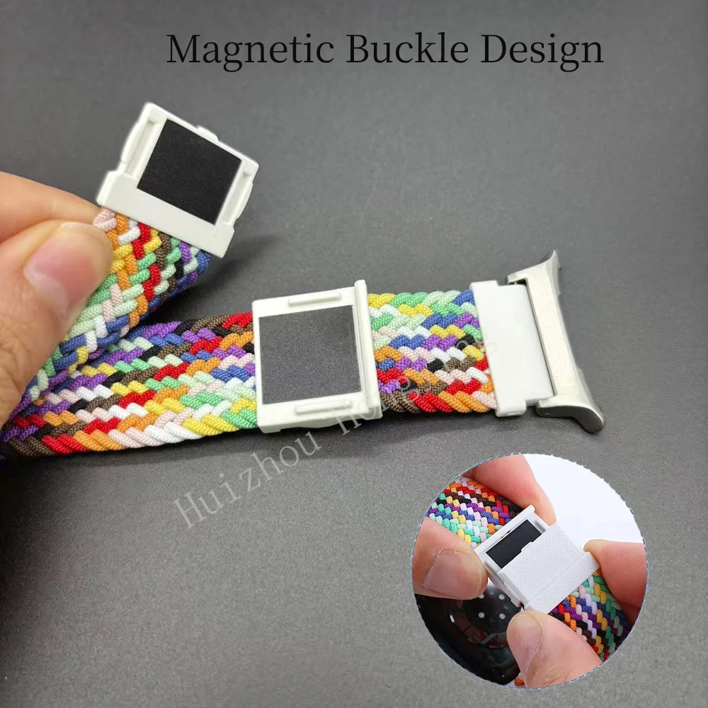 2025 갤럭시 워치 울트라 47mm 액세서리, 나일론 스포츠 마그네틱 팔찌, 삼성 갤럭시 워치 울트라 손목밴드에 적합