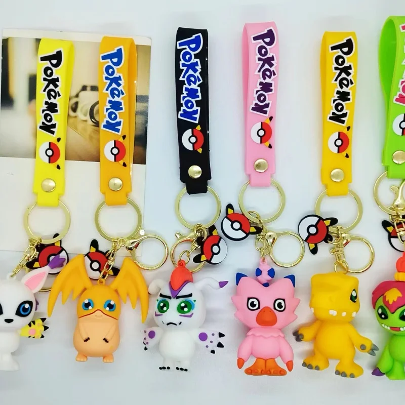 

Digimon Keychain, 3D Model Keychain, Anime Digital Monster Keyring, Backpack Pendant, Car Key Storage Accessory, Gift