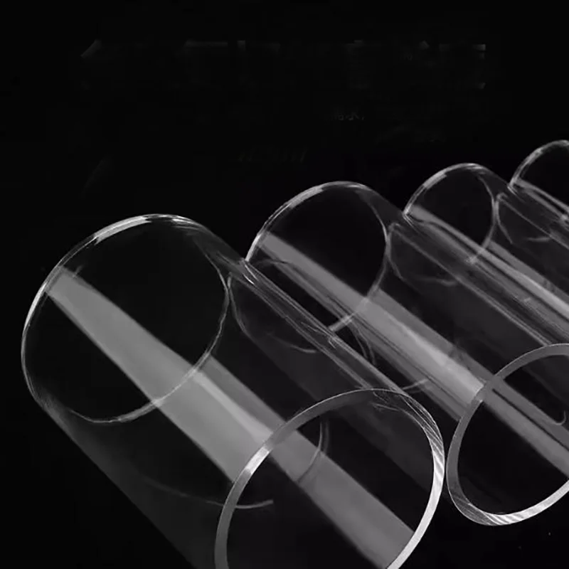 Transparent Clear Acrylic Tube Pipe Aquarium Fish Tank Water Supply Garden Plexiglass Pipe