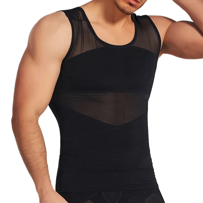 Men\'s Body Shaper Waist Trainer Slimming Vest Corset Tank Tops Undershirt Abdomen Slimming Shapewear Fat Burn Fitness Suits