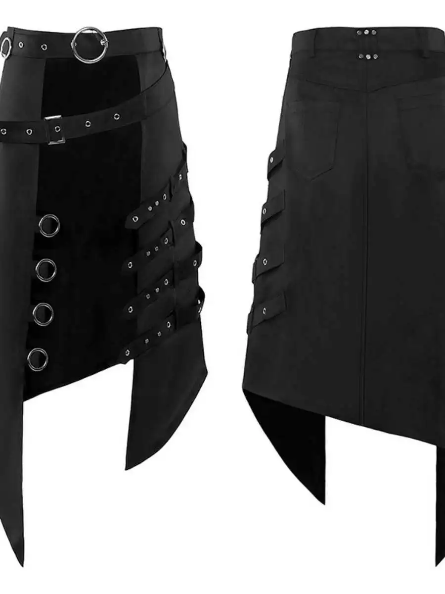 

Мужская асимметричная юбка в готическом стиле Faion k Ro Punk A Series, новинка 2023, юбка из полиэстера, зимняя коллекция