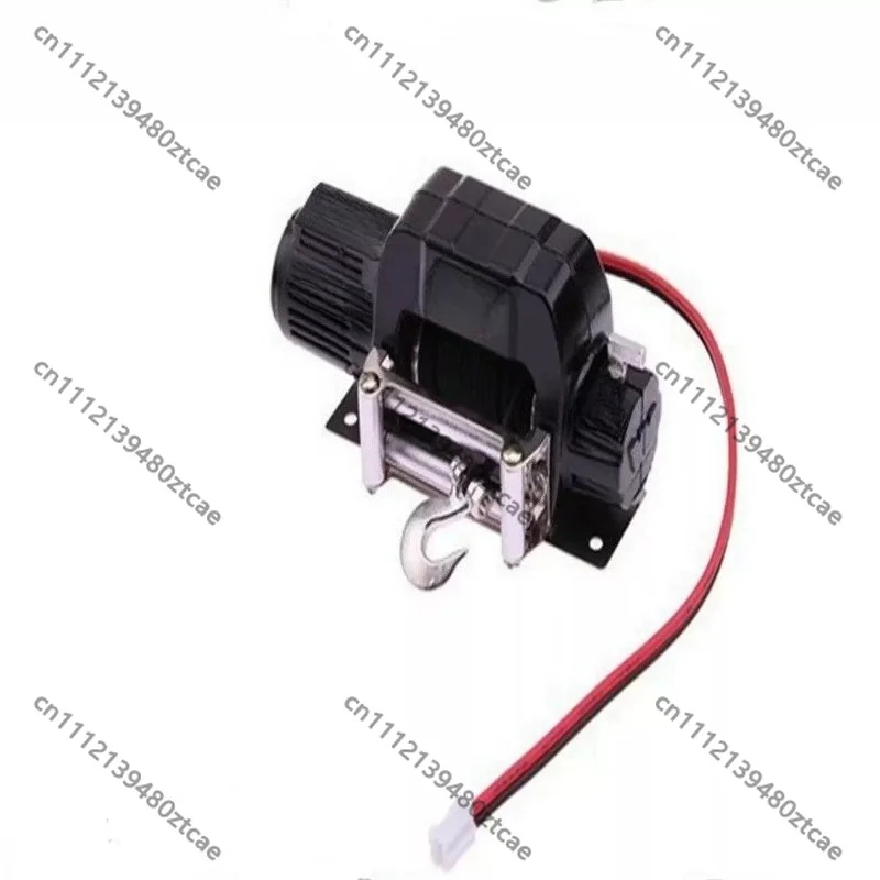 RC Metal Electric Winch, Single / Dual‑Motor Simulation Winch Upgrade Spare‑Part for Off‑Road Rock Crawler Hobby Model Car