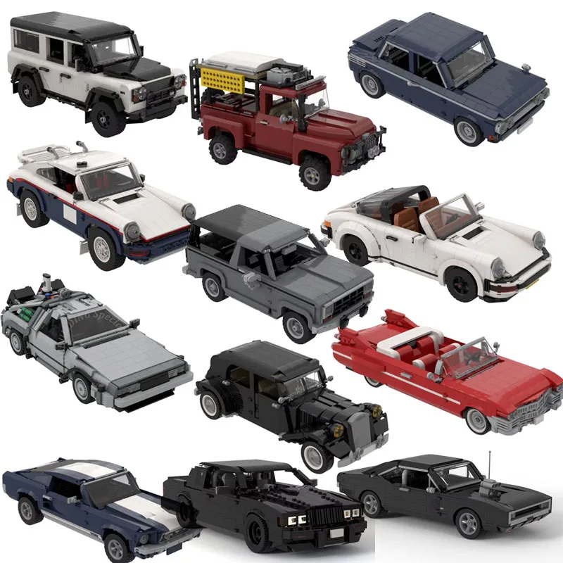 Car Display Model Vehicle Sport Cars MOC Building Blocks Bricks Construction Toys Birthday Gifts Present