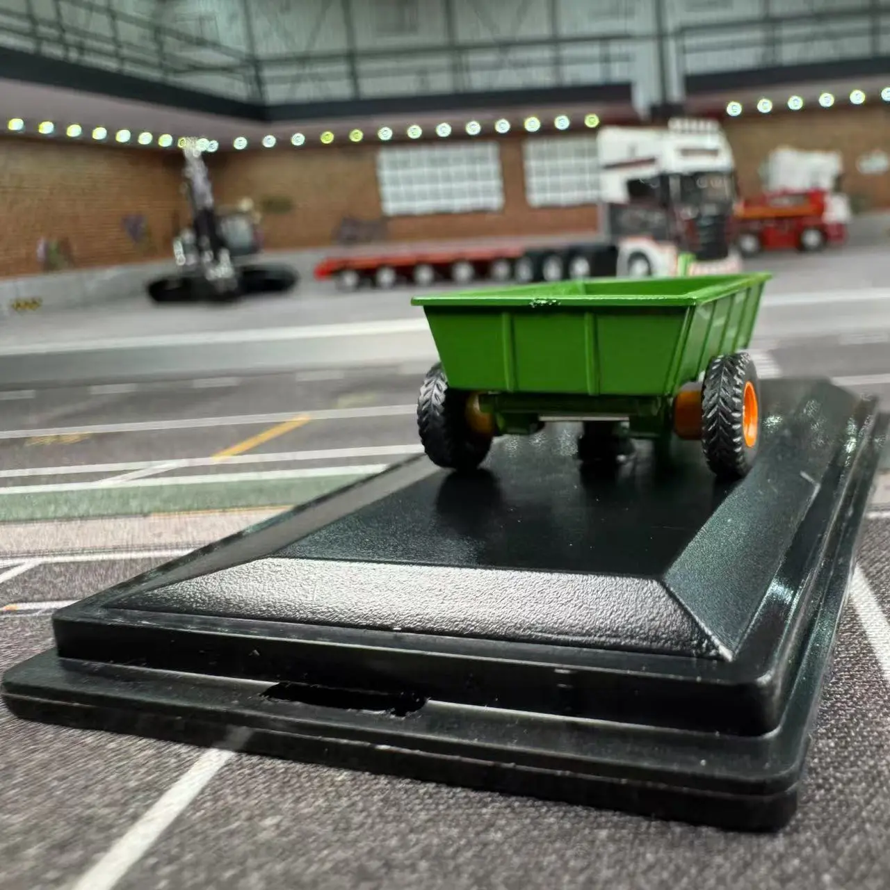 دييكاست أكسفورد 1:76 مقياس مزرعة مقطورة الطراز القديم فريد سبيكة سيارة نموذج تحصيل لعبة هدية تذكارية عرض حلية