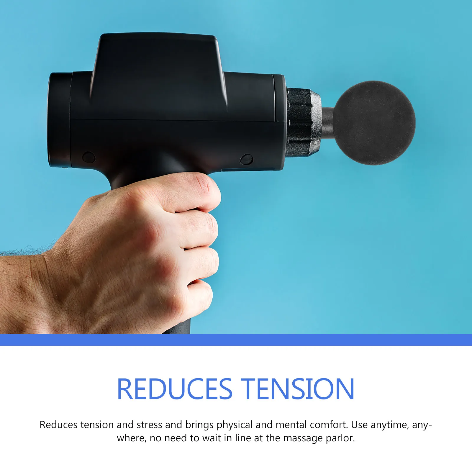 6Pcs Portable Massager Adapter Set Body Massager Head for Muscle Fitness Athlete Attachment