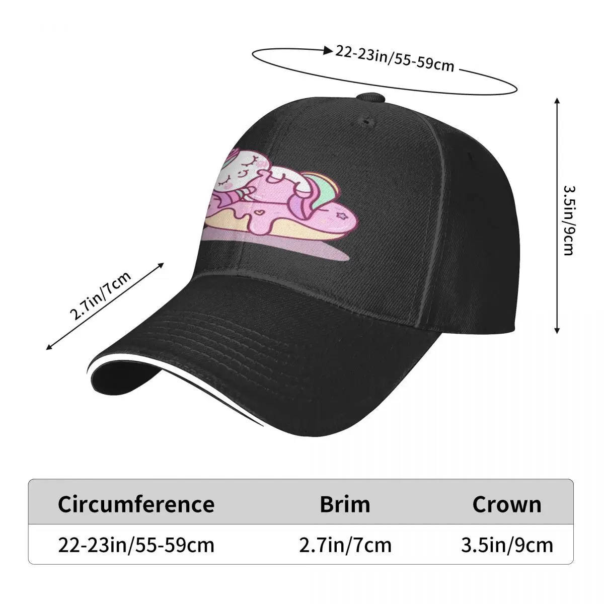 Unicornio Logo 3565 Man Hat Ball Cap Men's Hats Baseball Caps Caps For Men Summer 2024 Man Hat Baseball Cap