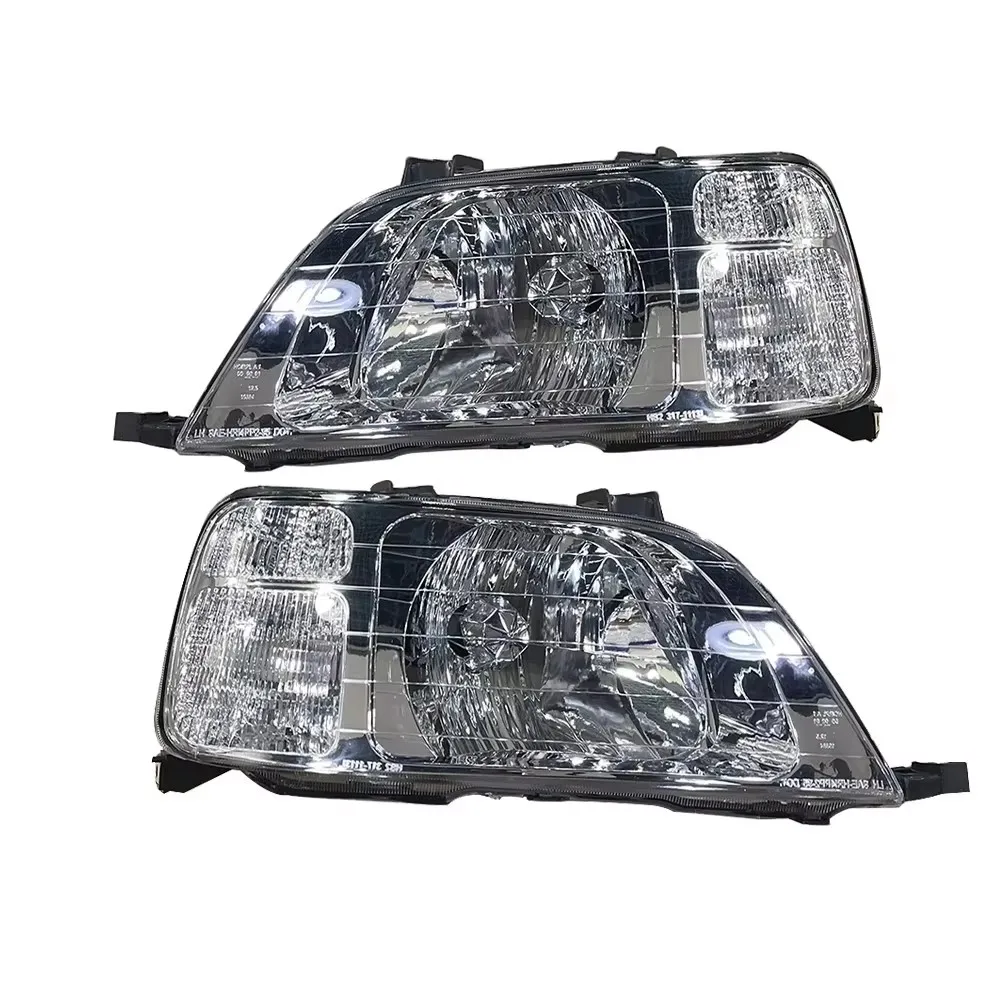 Car Headlights Crystal Floodlight For Honda CRV Turn Signal Headlamp 1997 1998 1999 2000 2001  2Pcs