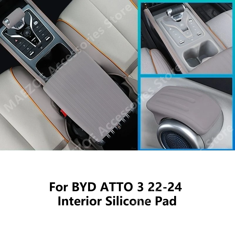 

For BYD ATTO 3 22-24 Interior Silicone Pad,Car Interior Decoration Modification Protection Accessories Refit