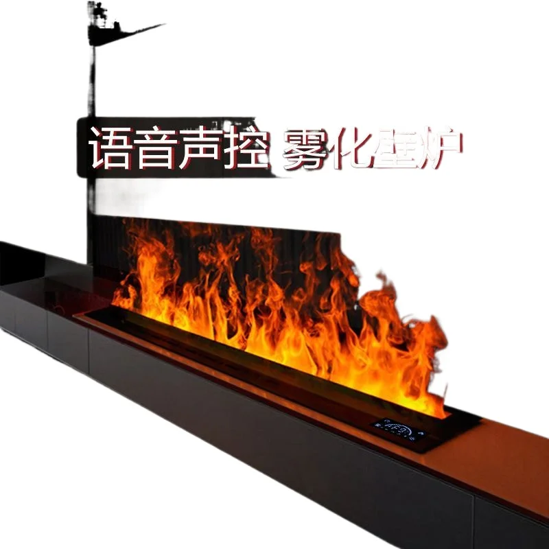 3D flame atomization fireplace, European decorative embedded electronic fireplace