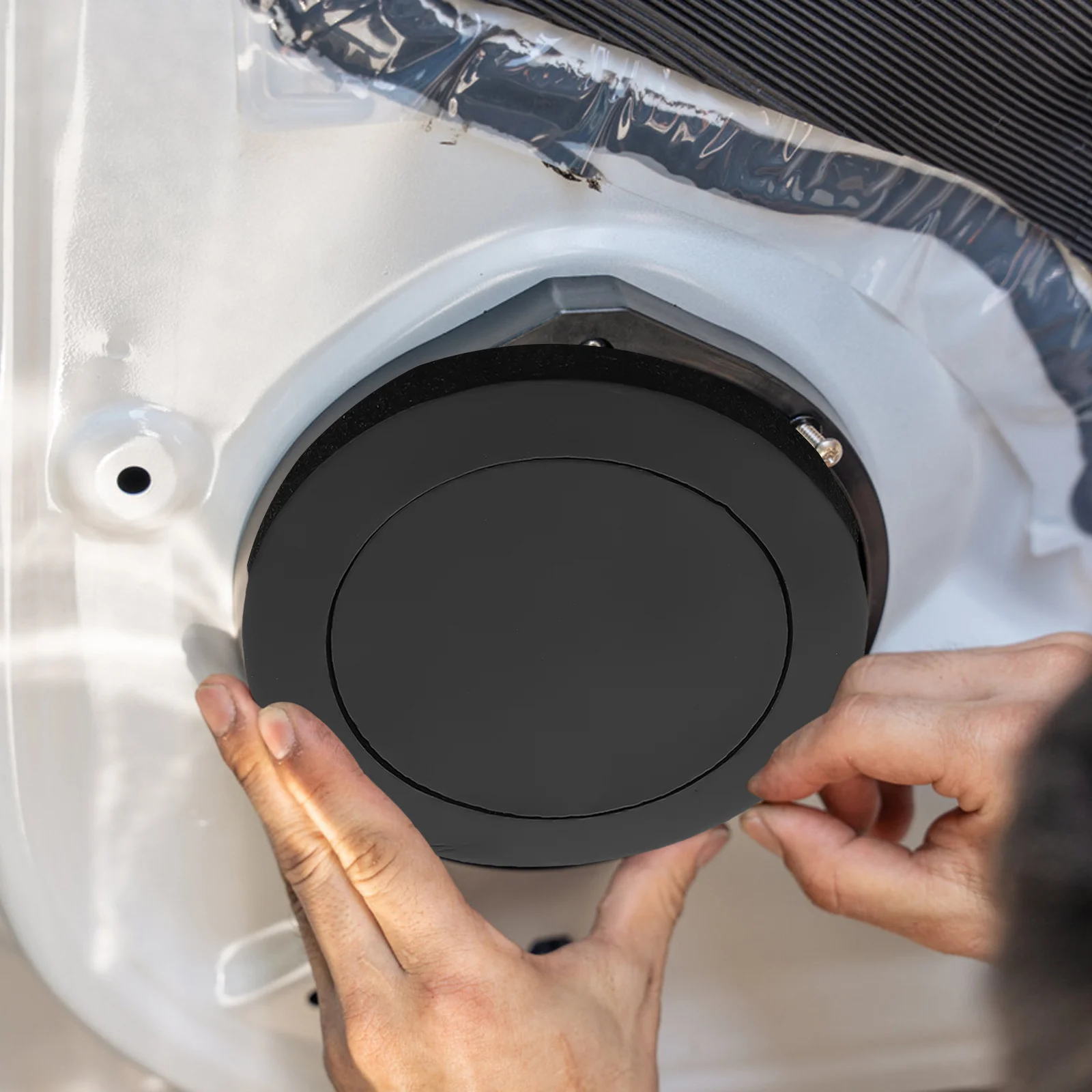 

2 set Soundproof Speaker Pads Car Audio Sponge Spacer Ring Noise Reduction Auto Speaker Accessories Vehicle Door