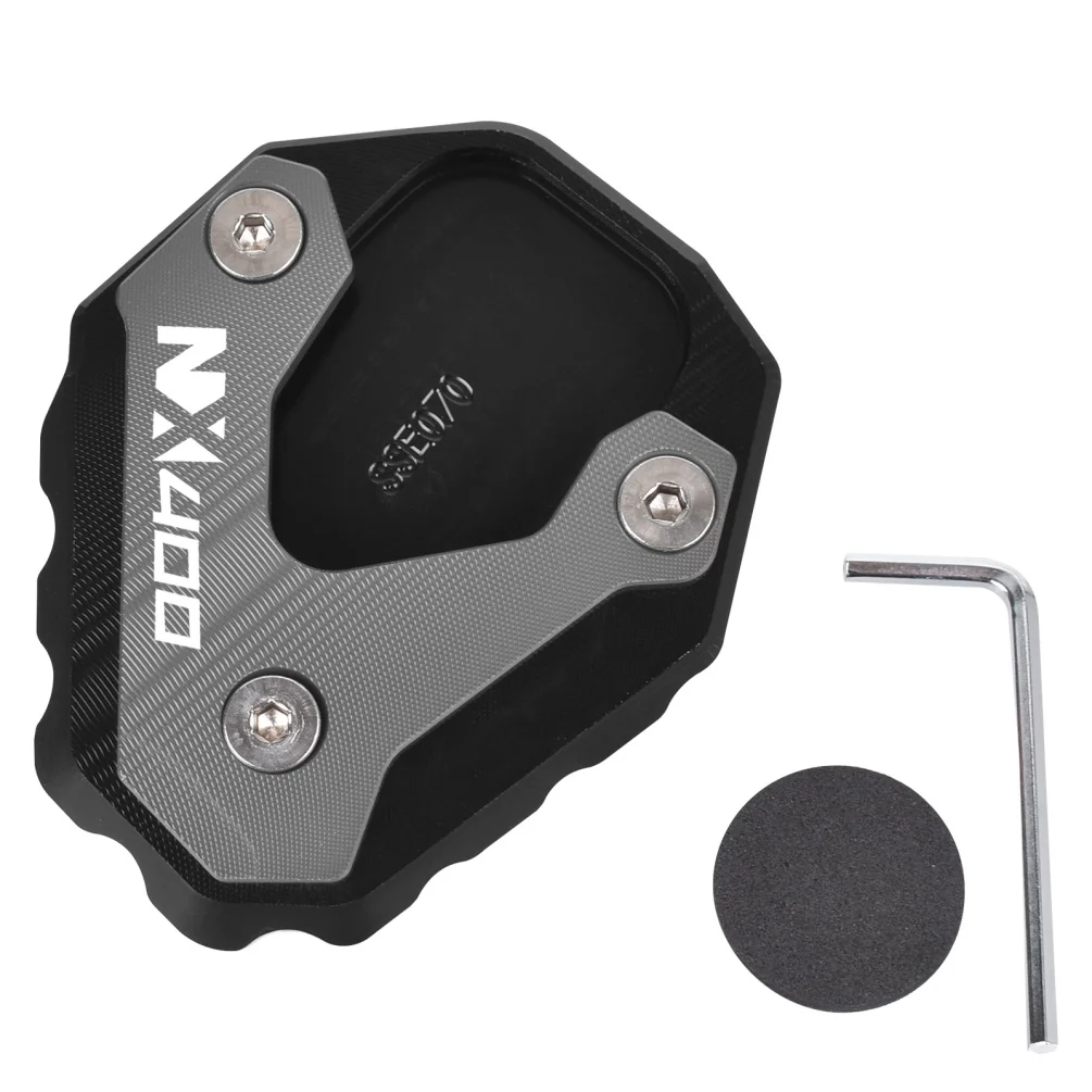 Motorcycle Kickstand Foot Side Stand Extension Pad For Honda NX 400 2023-2026 2025 NX400 Support Plate Enlarge CNC Accessories