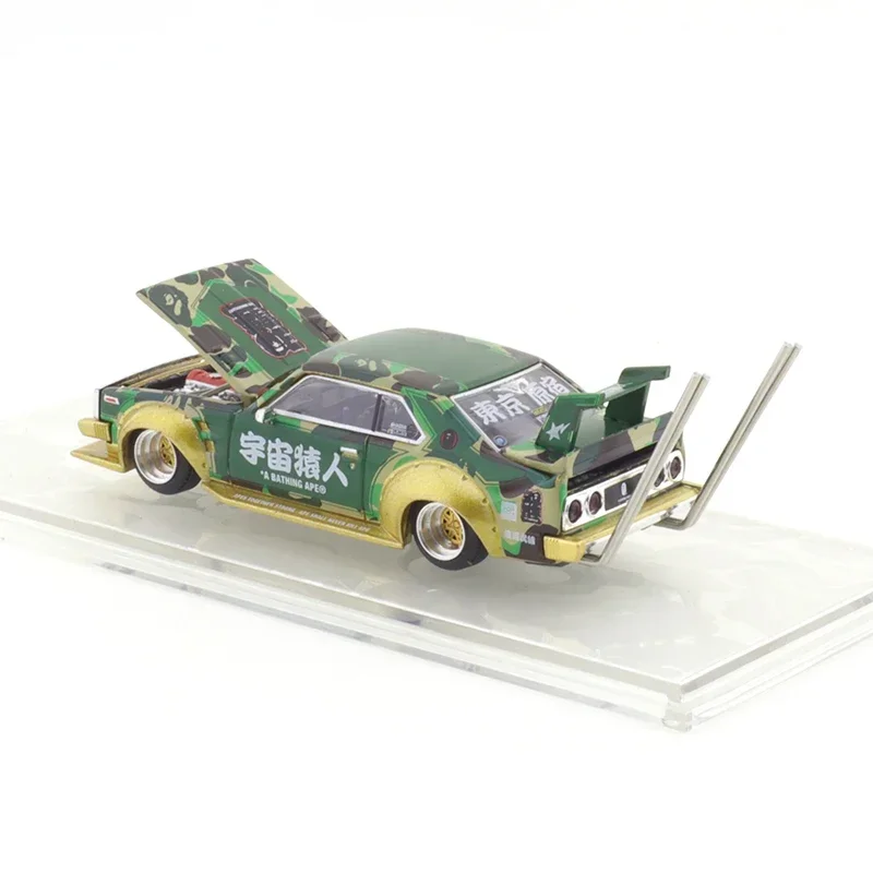 Xcartoys Pop Race 1/64 BAPE ครบรอบ 30 ปี Skyline รถยนต์, ความดันโลหะหลอมเหลวรุ่น, ของเล่นเด็ก, คริสต์มาส gi