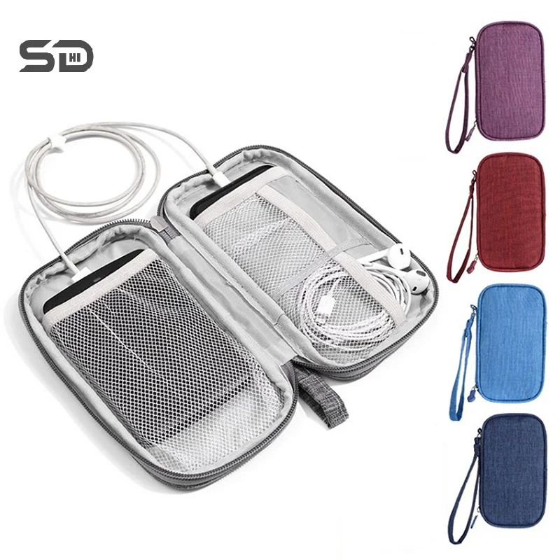 1PC Portable Cable Organizer Storage Bag For Power Bank Digital Cable Case Earphone Earphone Holder Case Headset Charging Box