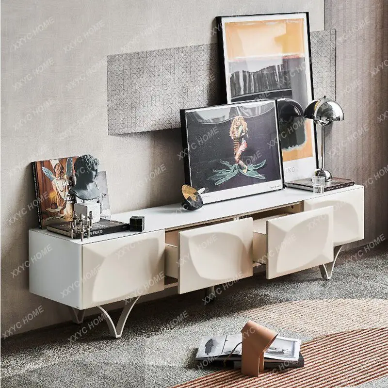 LModern simple personalized audio-visual cabinet piano paint living room TV cabinet