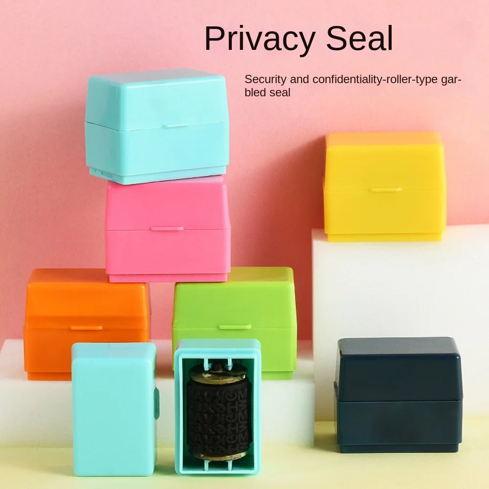 

ABS Privacy Smear Confidentiality Stamp Privacy Stamp Confidentiality Roller Privacy Seal Security Colorful