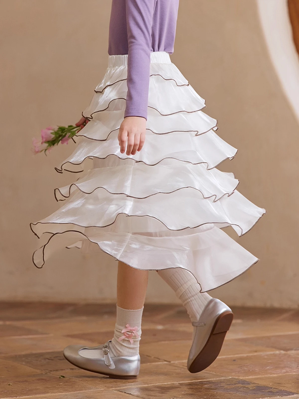 

Girls Tutu Skirt Shiny Glossy Princess Party Dress with Tiered Layers Puffy Cake Skirt for Birthday, Christmas Everyday Wear