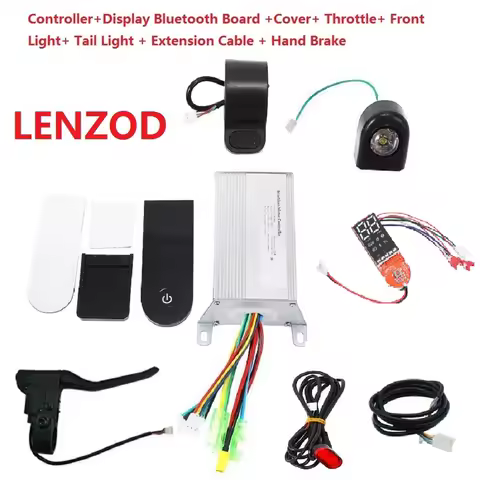 LENZOD 36V 350W Controller Set with App Bluetooth Board Throttle Light Handbrake Display for DIAMA FOSTON M365 Electric Scooter
