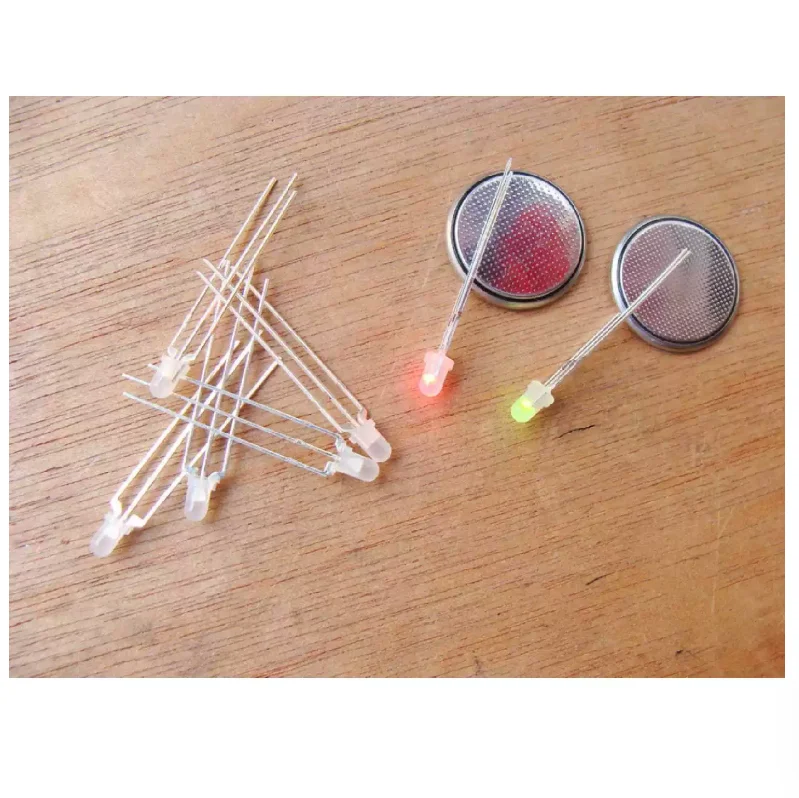 100PCS Light Emitting Diode F3 Led  3pin 3P Transparent/Fog Positive Negative 3MM LED Common Cathode Common Anode Red & Green