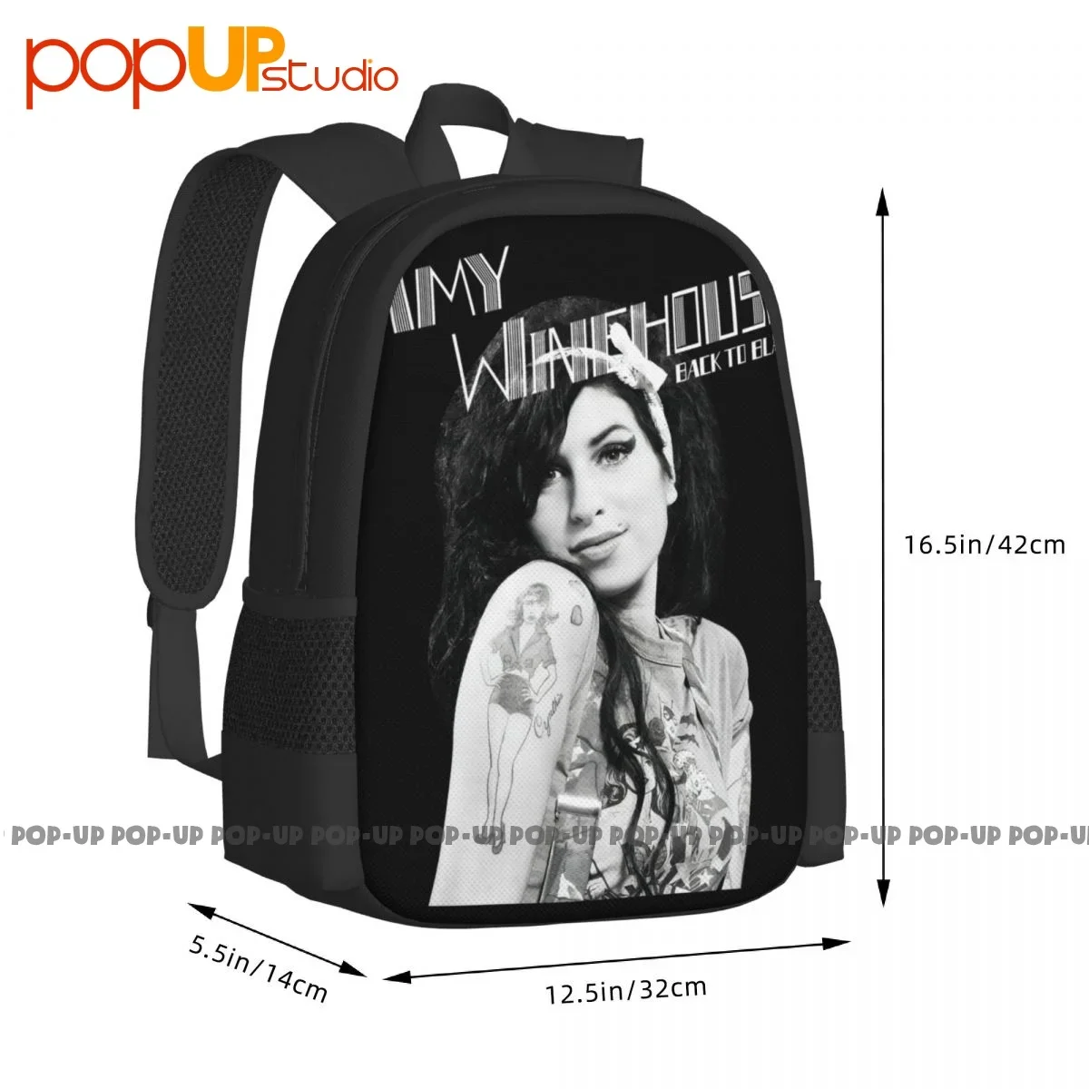 Punk Rock Band Amy Winehouse Backpack Large Capacity School Shoe Bag Personalised School Sport Bag