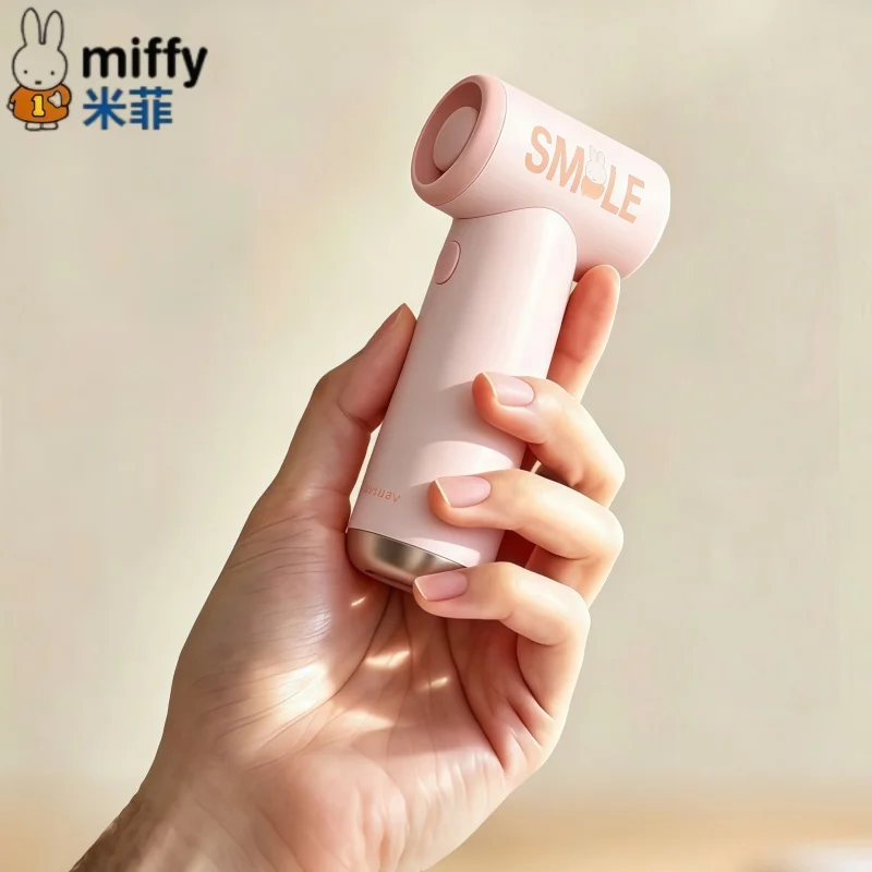 

Miffy Handheld Fan Ultra High Speed Energy Saving Powerful Gust Wind Bladeless Turbine Portable Fan Ultra Long Battery Life