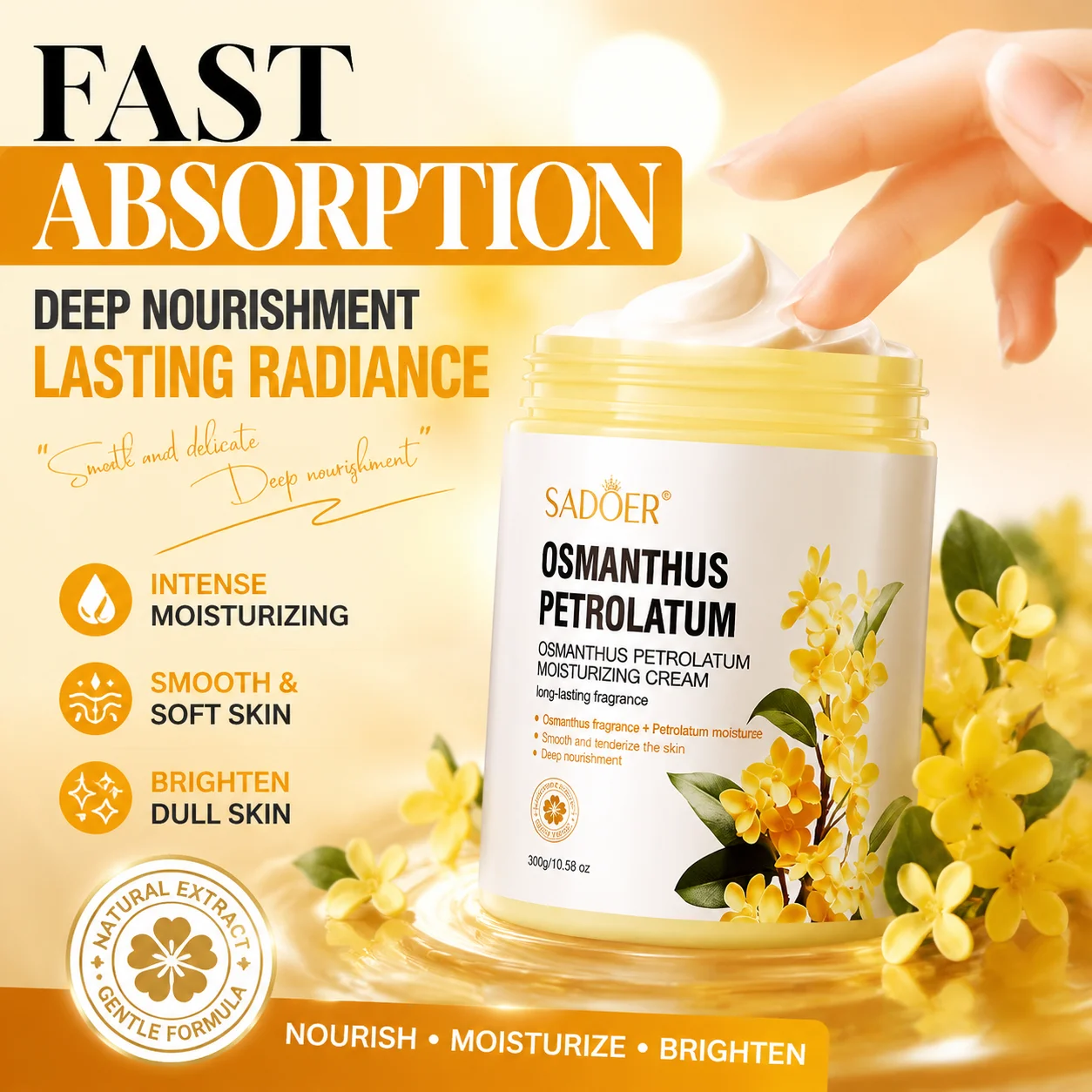 Crema facial Osmanthus hidratante, antiarrugas, con colágeno y ácido hialurónico, cosmético para el cuidado de la piel para hombres y mujeres