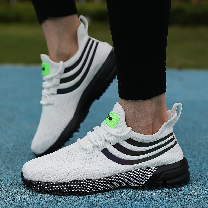Brand Sports Shoes Breathable Mesh Running Shoes Men's Shock-absorbing Cushion Sports And Leisure Shoes Sneakers For Sale