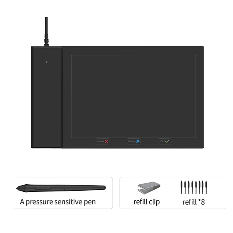 Tablet HavaPen YZ08 Графический планшет для рисования с 8192 уровнями давления, без батареи, стилус, 4x3 дюйма, планшет для Windows Mac