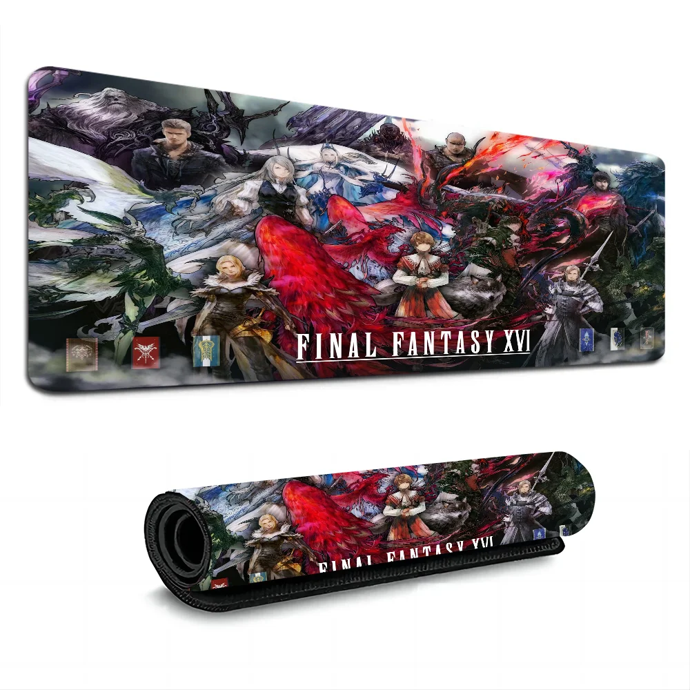 Final Fantasy Animation Office Computer Desk Mat Table Keyboard Big Mouse Pad Laptop Cushion Non-slip For PC Mouse Carpet
