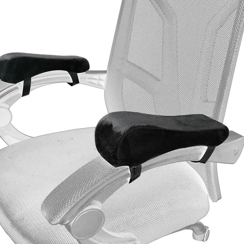 2 Pack Armrest Pads Memory Foam Comfortable Elbow s for Office arm rest Forearm Pressure Anti-Slip