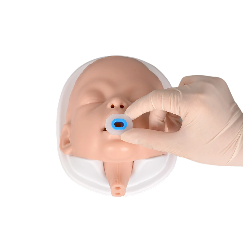 Neonatal Airway Management Simulator Model with Base Child Infant Intubation Manikin Head Trainer for EMS Train Medical Educate