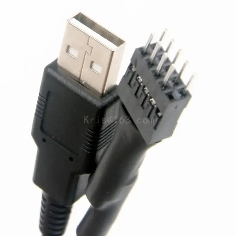 USB 9Pin Stecker auf USB Typ A Stecker Motherboards Adapter Konverter Kabel
