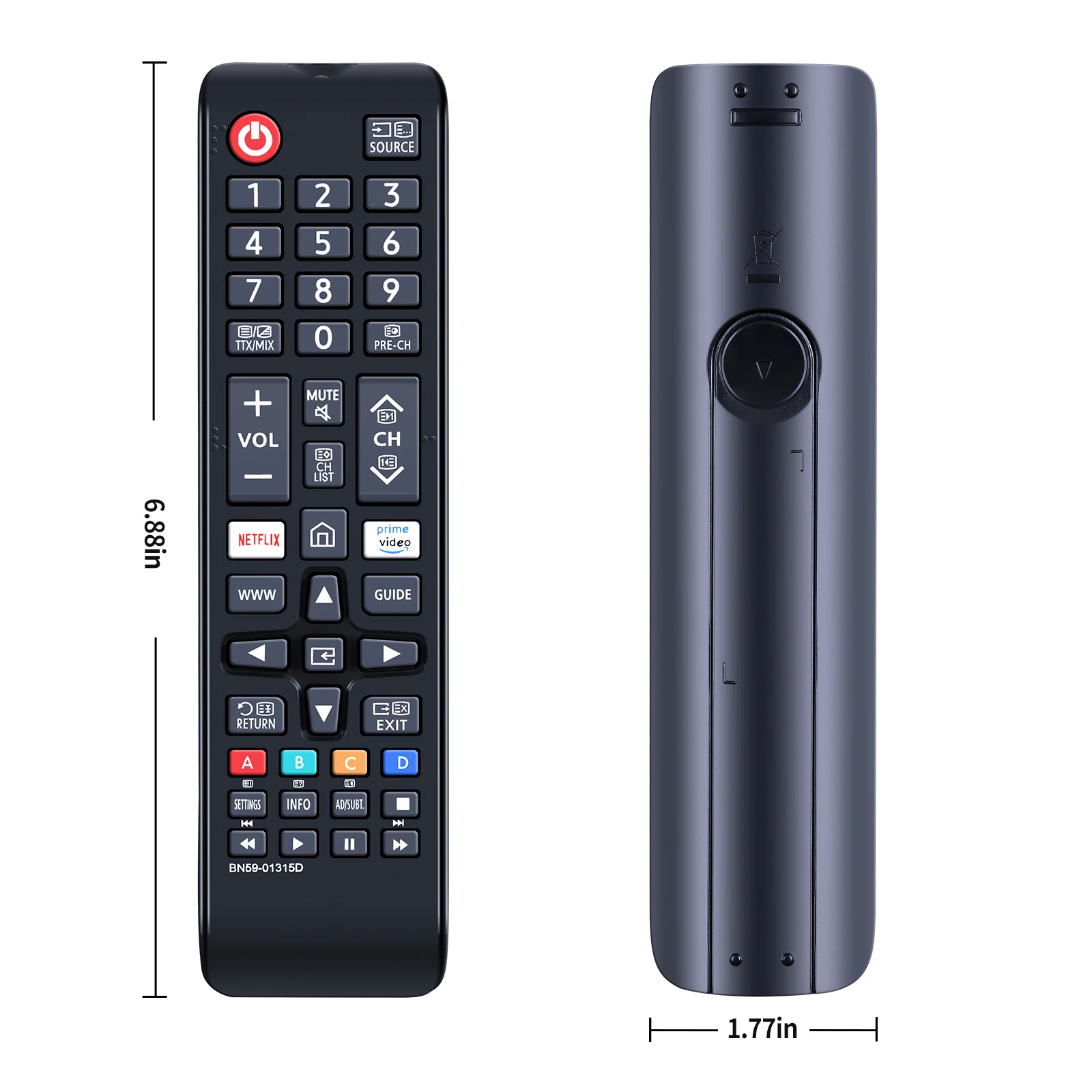 BN59-01315D control remoto para Samsung Series 7 RU7100 4K UHD TV UA43RU7100 UA49RU7100 UA50RU7100 UA55RU7100 UA75RU7100 UA43RU7100W UA50