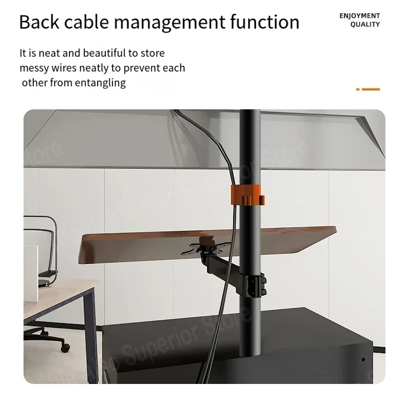 Lying and watching bedside monitor floor-standing bracket moving lazy computer desk suspension mechanical arm