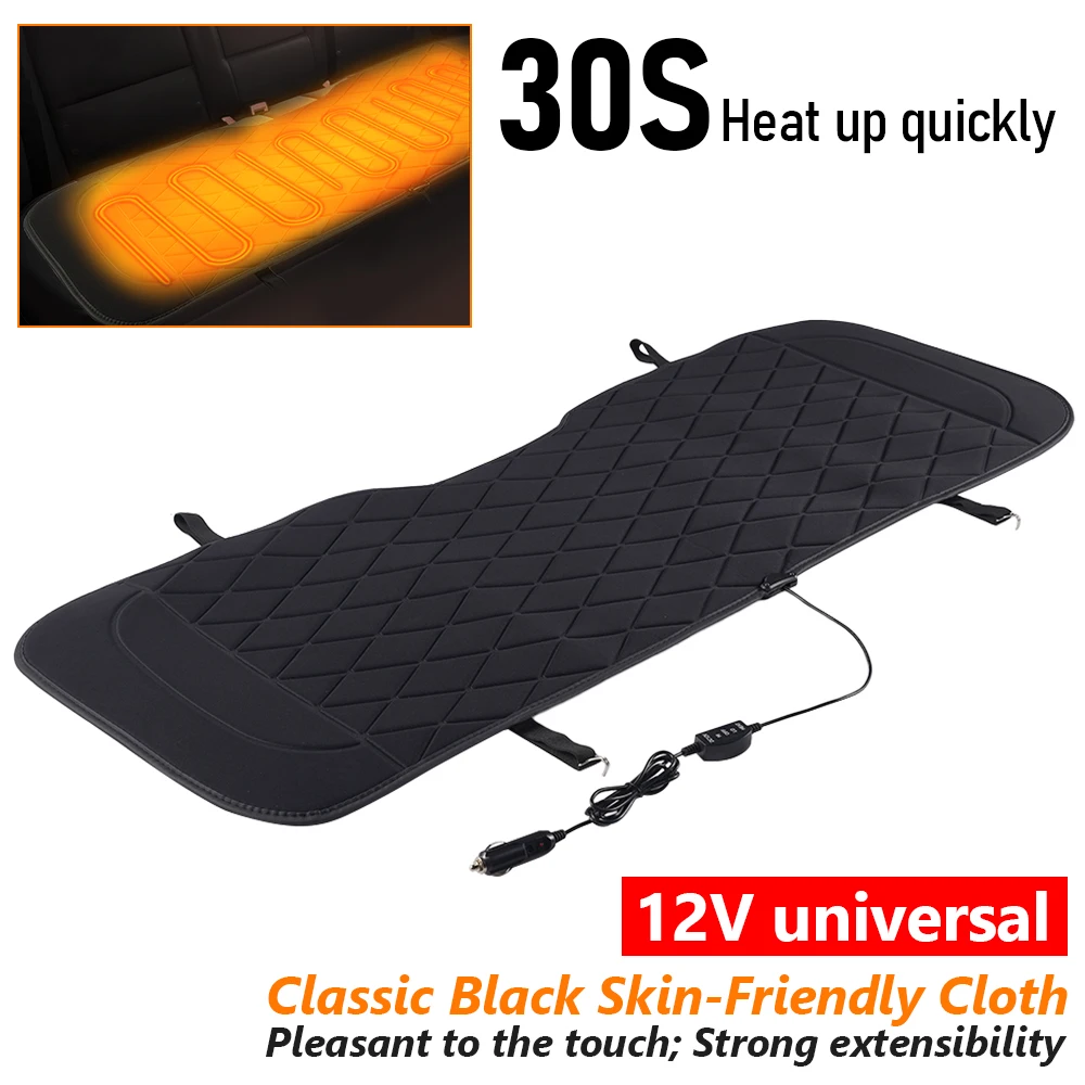 

12V 130CMx48CM Universal Winter Heating Pad for The Rear of The Car, High and Low Gear Switch, Car Heating Seat Cushion