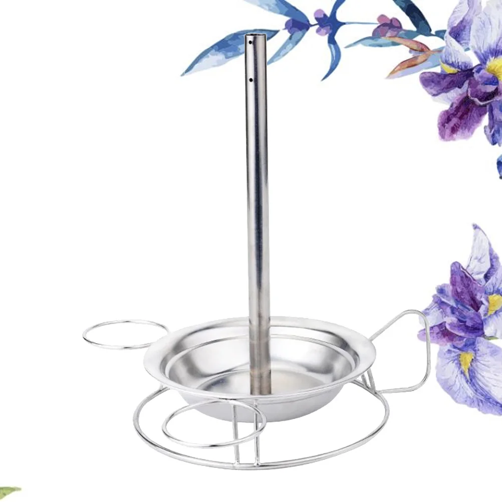 

Stainless Steel Chicken Roaster Rack Heavy Duty Upright Holder Pan Suitable for Roasting Poultry Small Turkey Goose on Charcoal
