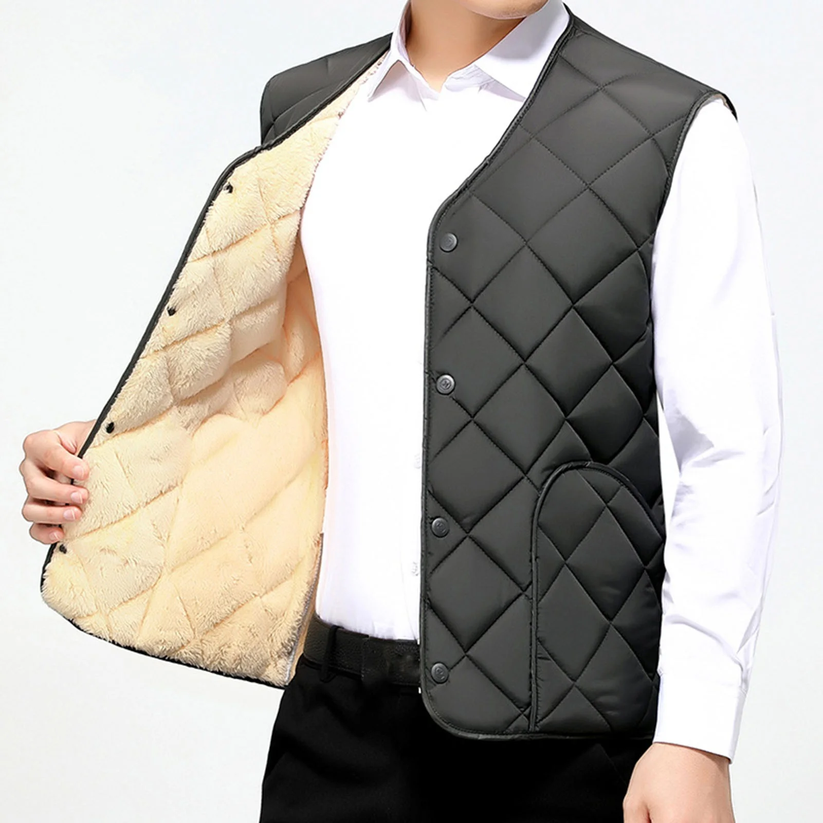 Ultra Light Thin Coat men Duck Down Sleeveless Jacket V Collar White Duck Down Women Vest