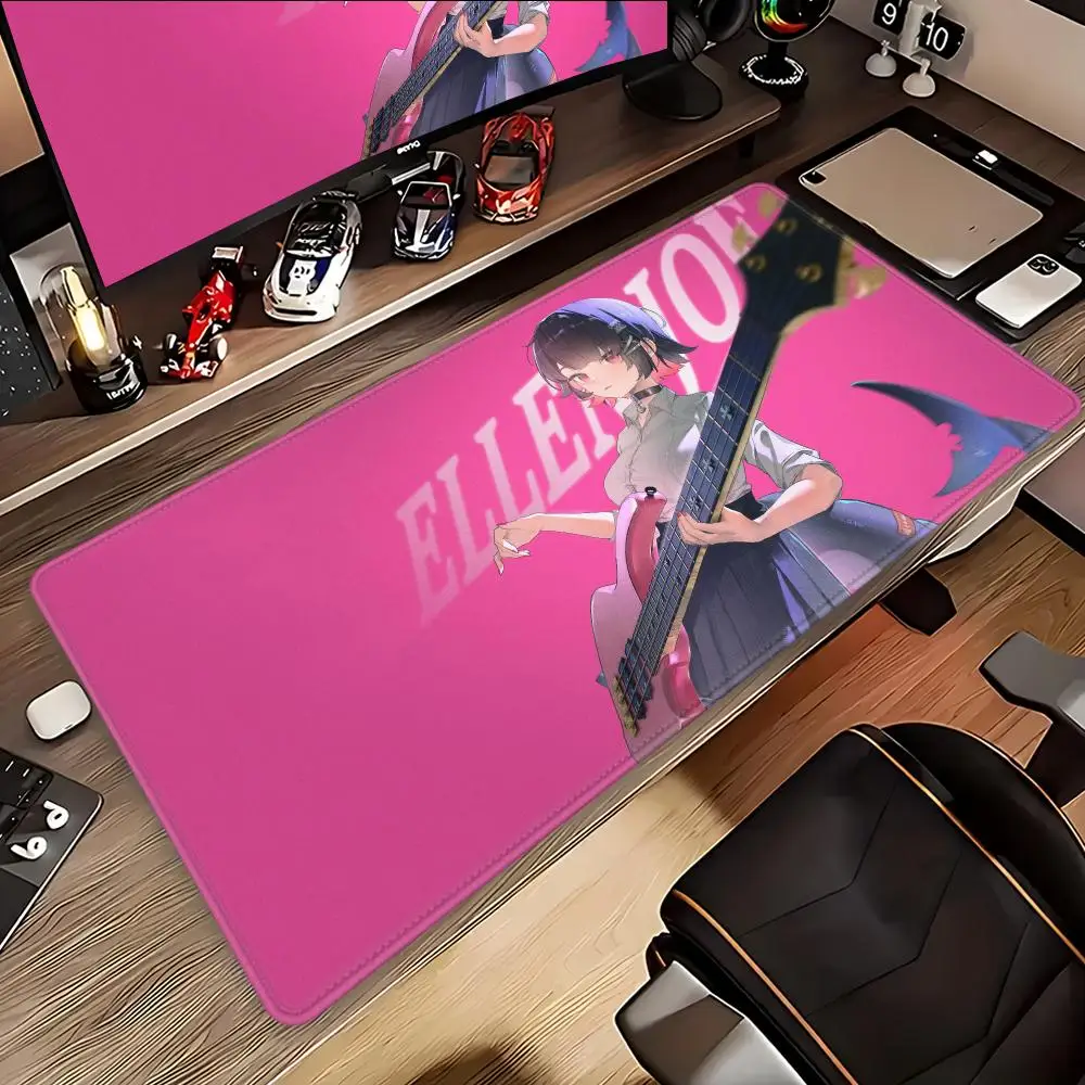 HYBXAXC MousePad Ellen Joe Zenless Zone Zero Mouse Pad Square Office Gaming Desk Mat Waterproof Non-Slip Rubber Decorative 90X40
