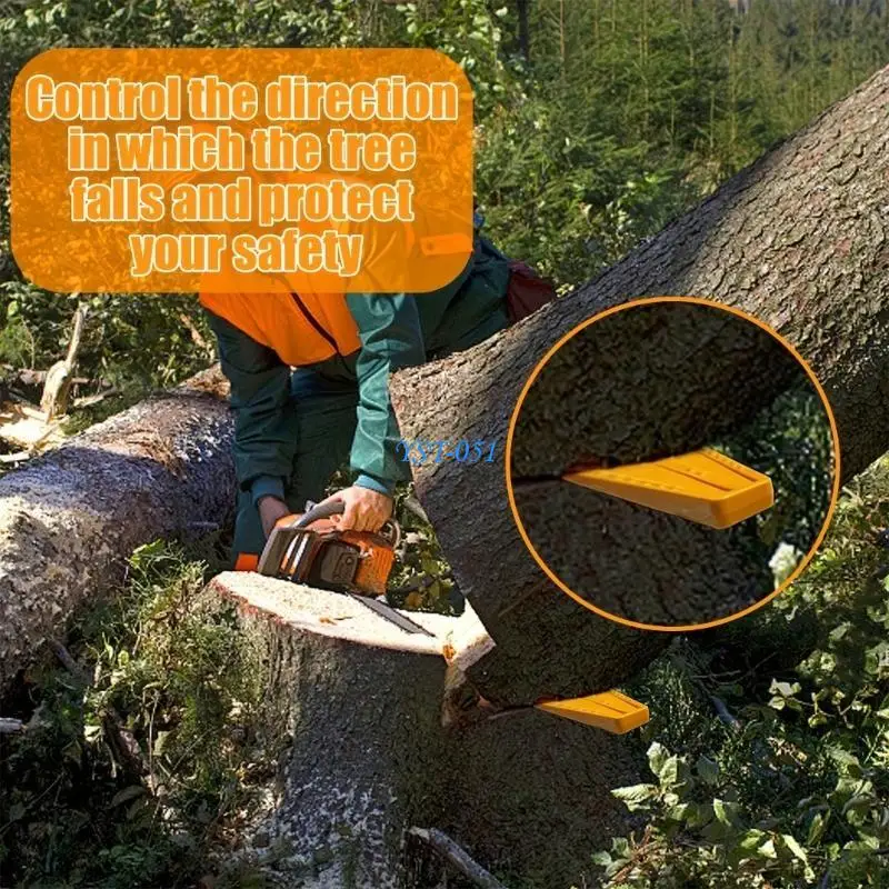

E15A 3Pcs Felling Wedges Plastic Chainsaw Wedges Tree Cutting Wedges For Tree Cutter