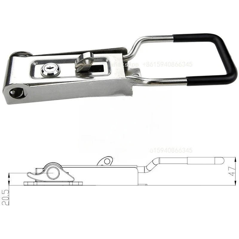 Stainless Steel Refrigerated Truck Compartment Door Lock CH809