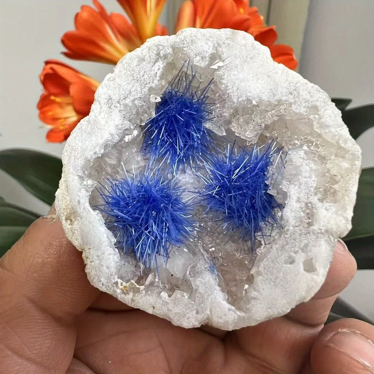 A Natural Moroccan Crystal Cave Mineral Specimen Weighing 40-60 Grams for Decoration, a Gift