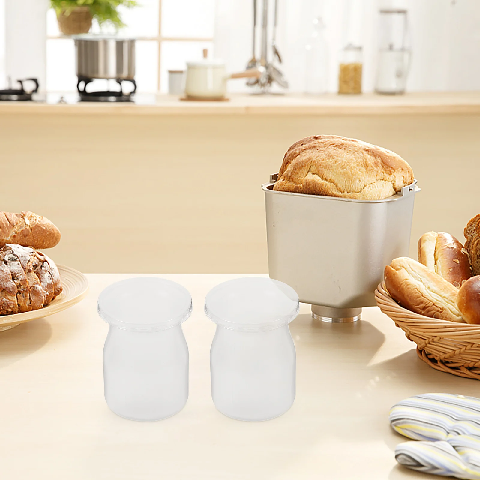 

20Set Plastic Dessert Cups with Lids Frosted Pudding Container for Yogurt Mousse Parfaits Small Clear Cups Small Mousse Cup