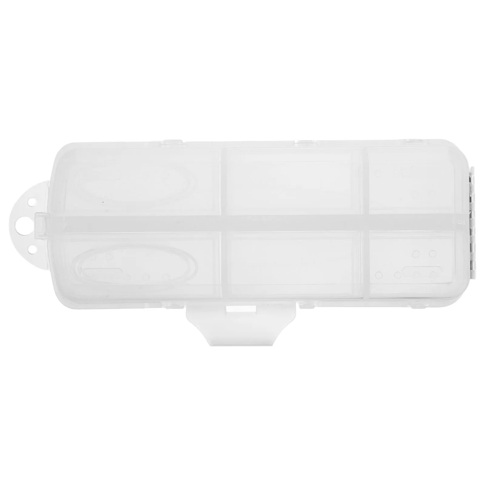 

1pc Clamp Rod Lure Box Portable Fishing Tackle Storage Container Transparent Bait Worm Box Travel Gear organizer Hook Bag