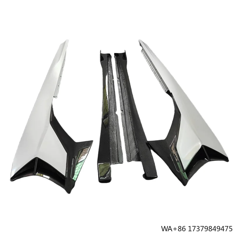 

Half Carbon Fiber Side Skirt Four Piece Body Kit for Lamborghini Aventador LP700 LP720 Upgraded SVJ Style Body Kit