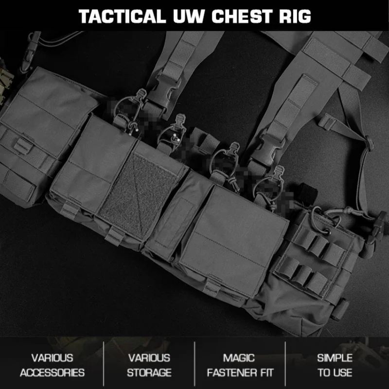 

Outdoor Mountaineering Adventure UW Hunting Chest Hang, Comes with Multiple Accessories, Suitable for Various Team Activities